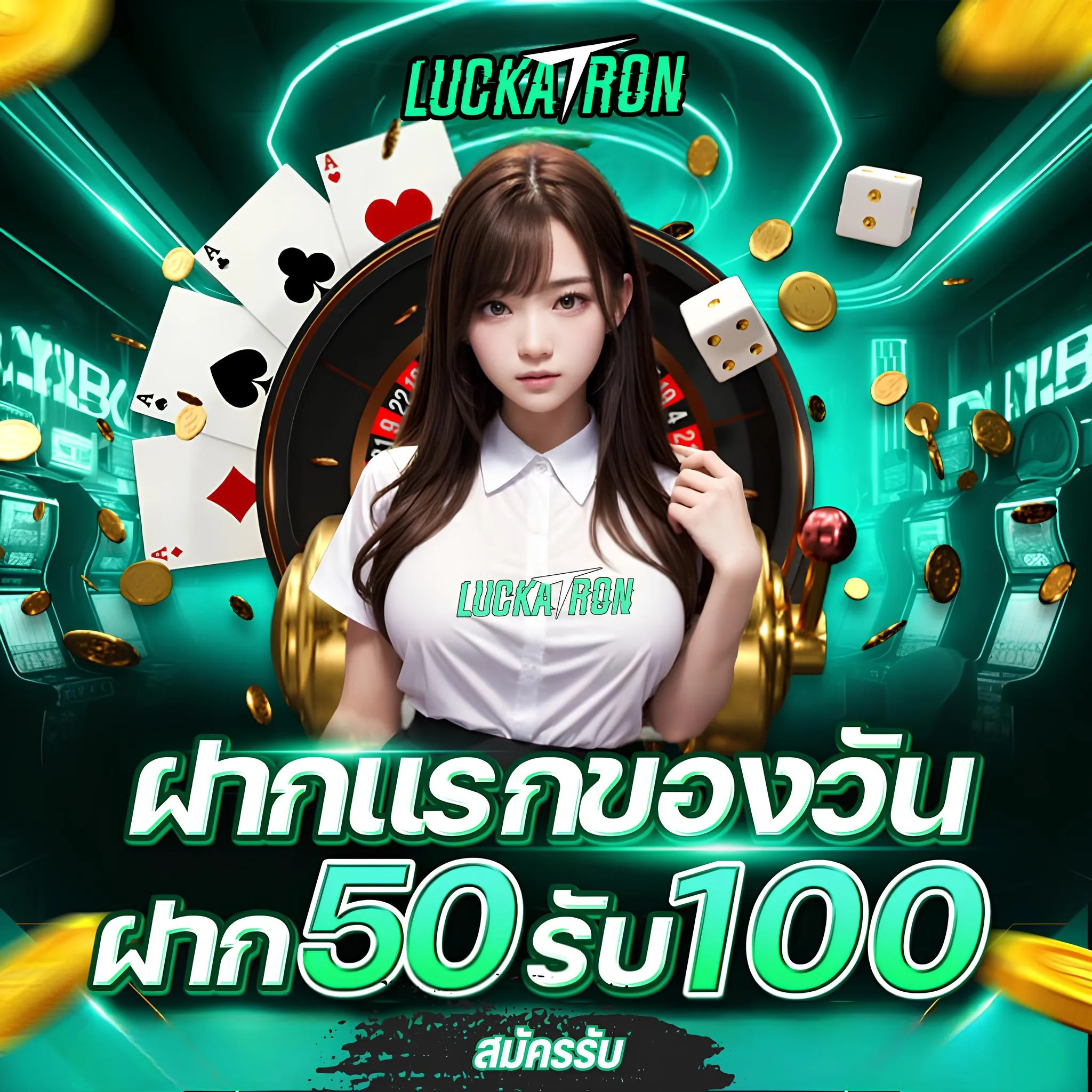Luckatron ลงทะเบียนเสร็จรับเครดิตฟรี